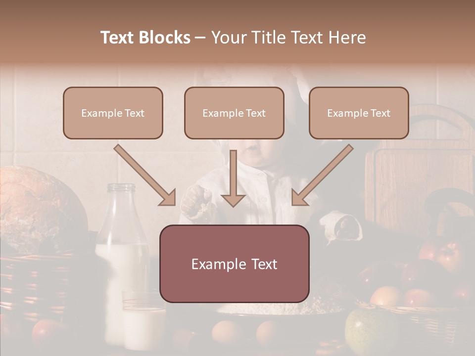 Flour Cute Kid PowerPoint Template
