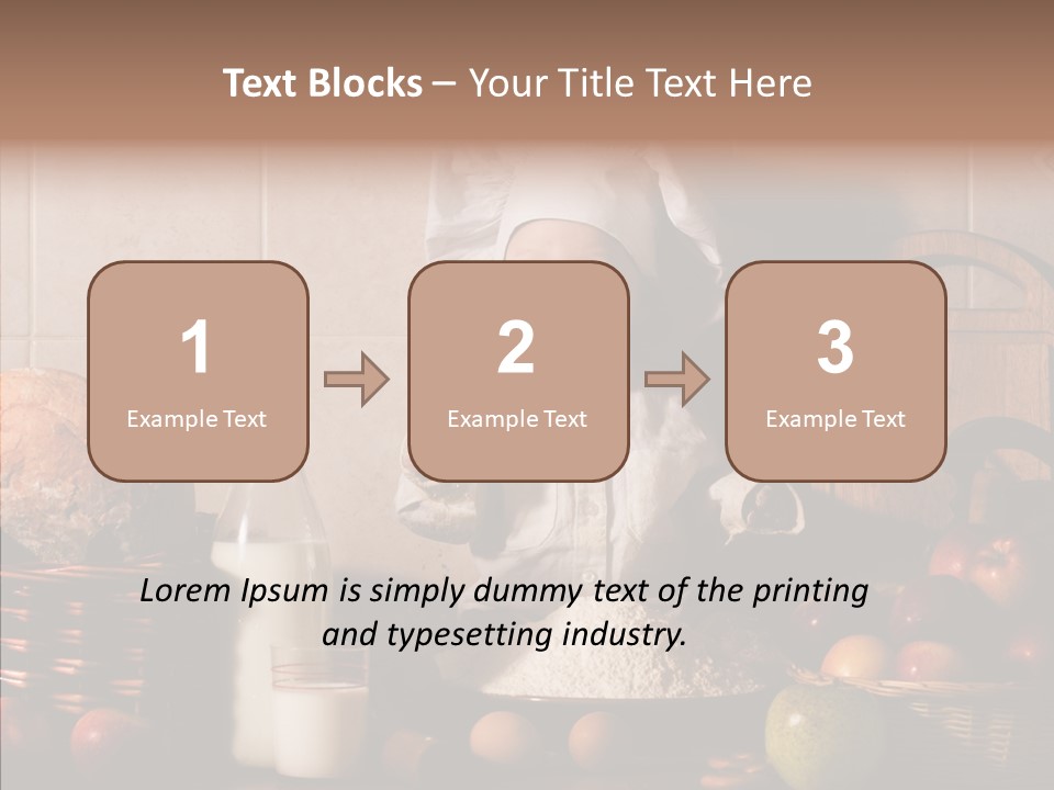 Flour Cute Kid PowerPoint Template