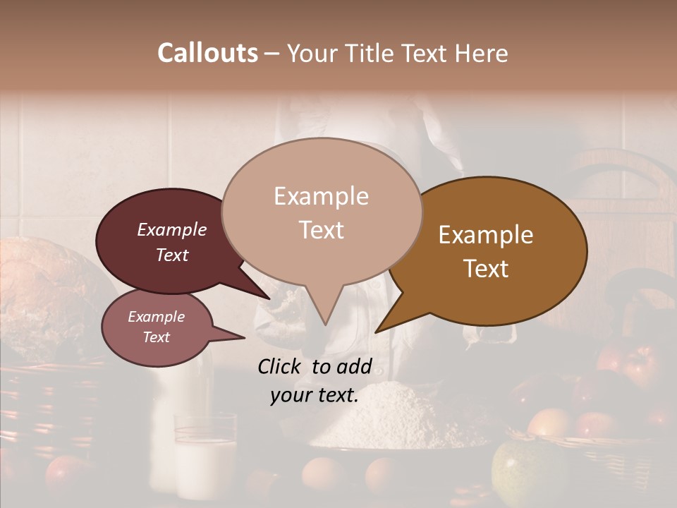 Flour Cute Kid PowerPoint Template