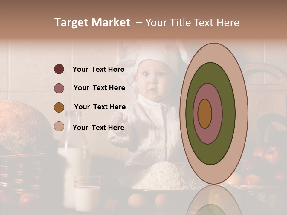 Flour Cute Kid PowerPoint Template