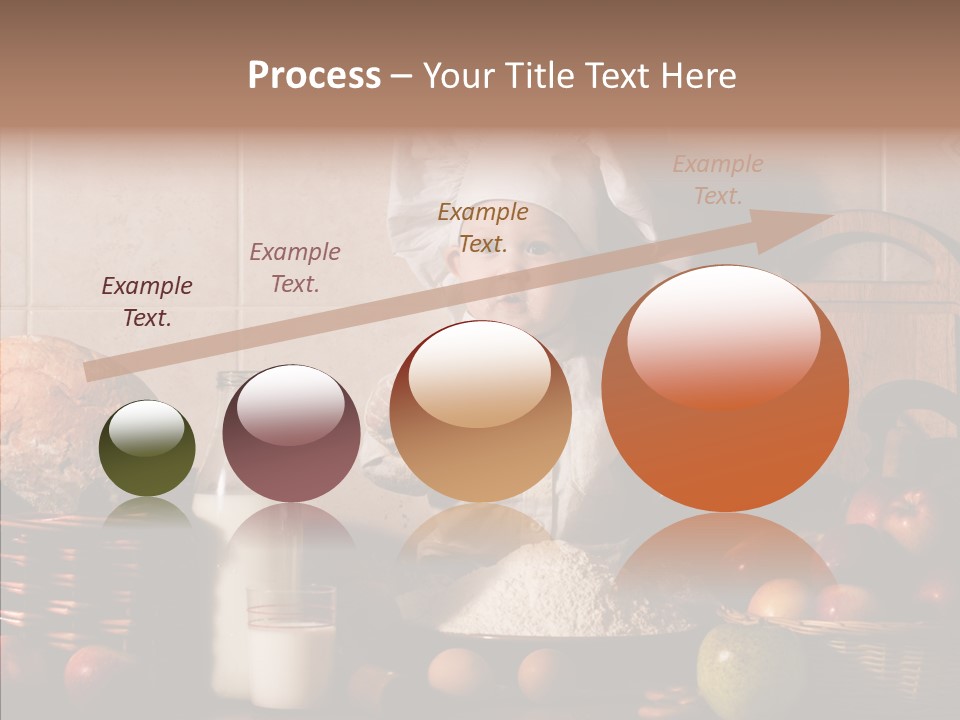 Flour Cute Kid PowerPoint Template