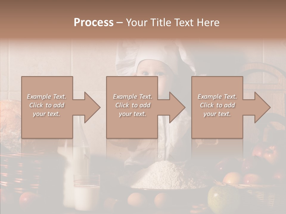 Flour Cute Kid PowerPoint Template