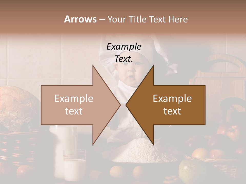 Flour Cute Kid PowerPoint Template