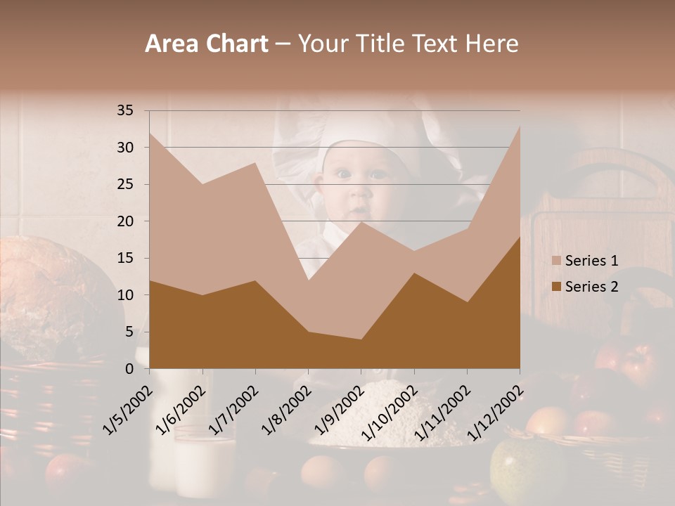 Flour Cute Kid PowerPoint Template
