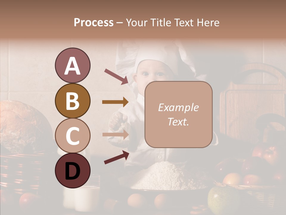 Flour Cute Kid PowerPoint Template