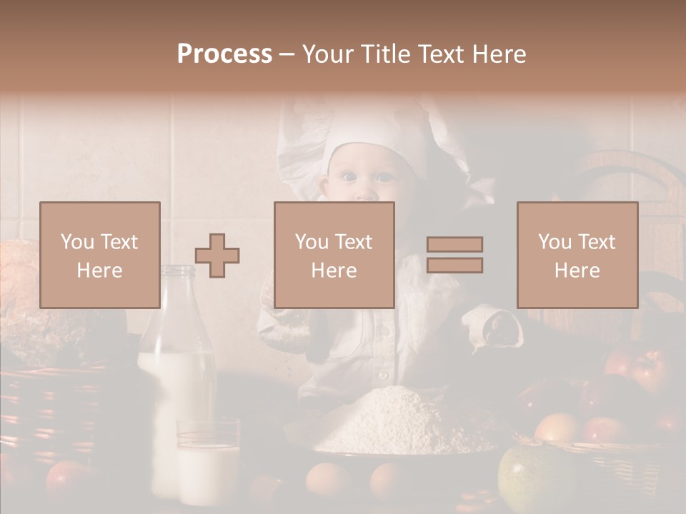 Flour Cute Kid PowerPoint Template
