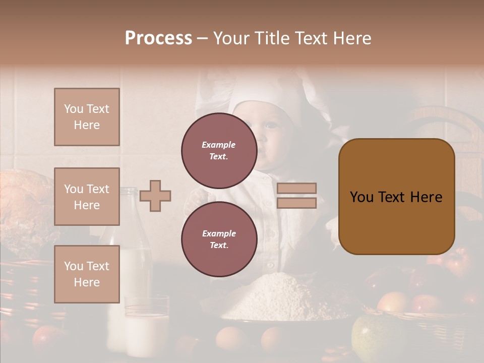 Flour Cute Kid PowerPoint Template