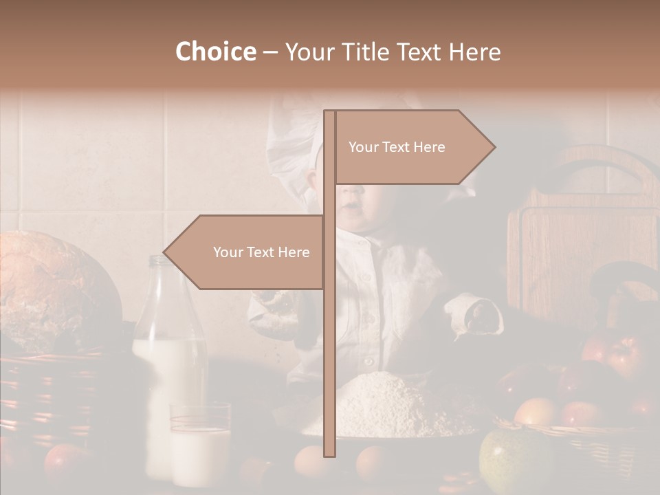 Flour Cute Kid PowerPoint Template