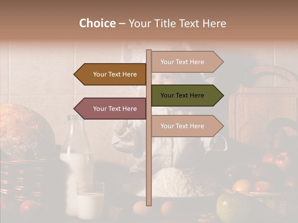 Flour Cute Kid PowerPoint Template