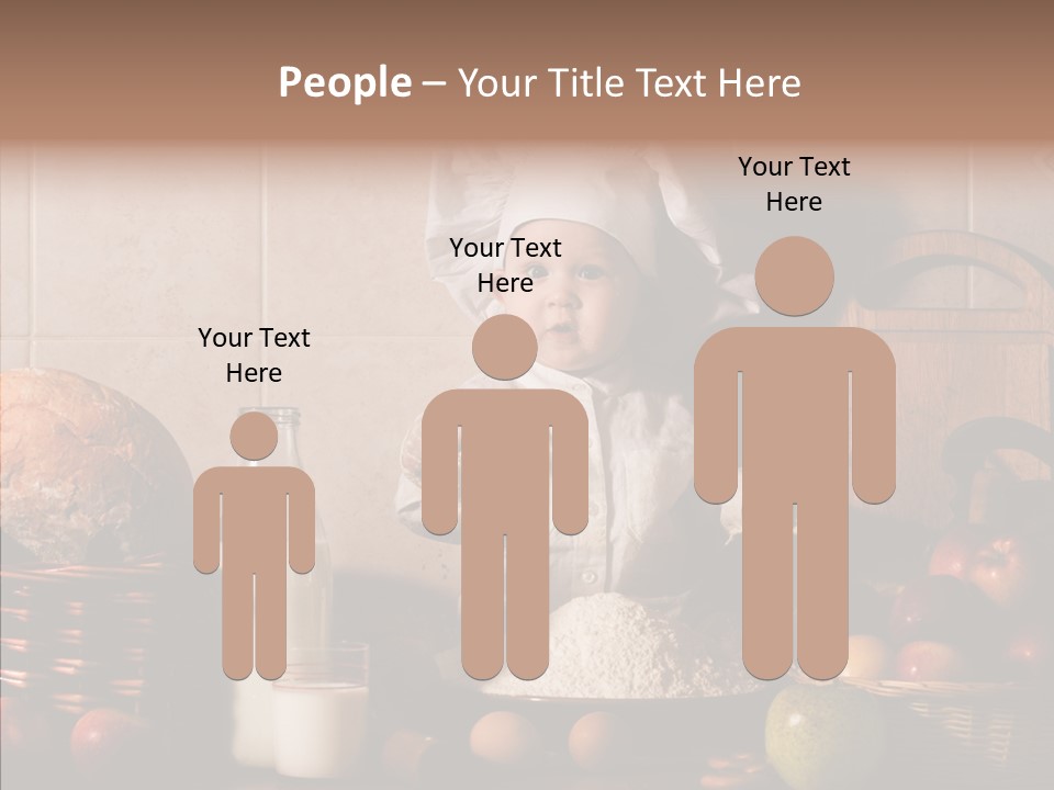 Flour Cute Kid PowerPoint Template