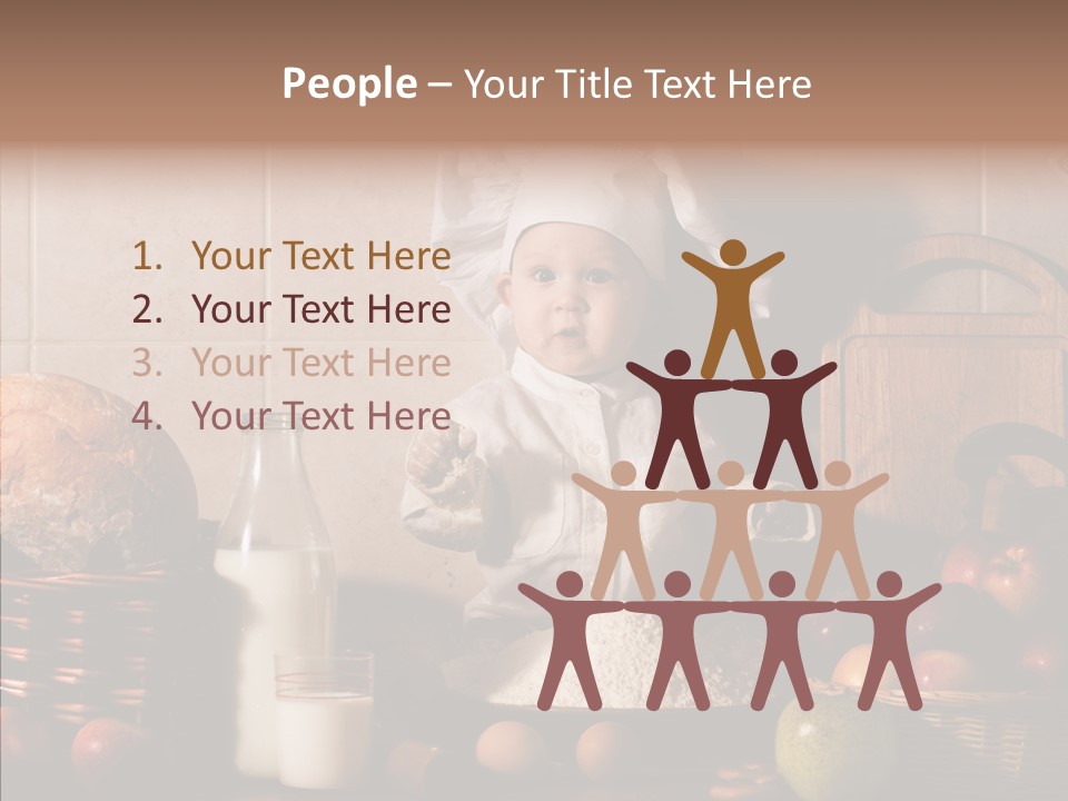 Flour Cute Kid PowerPoint Template