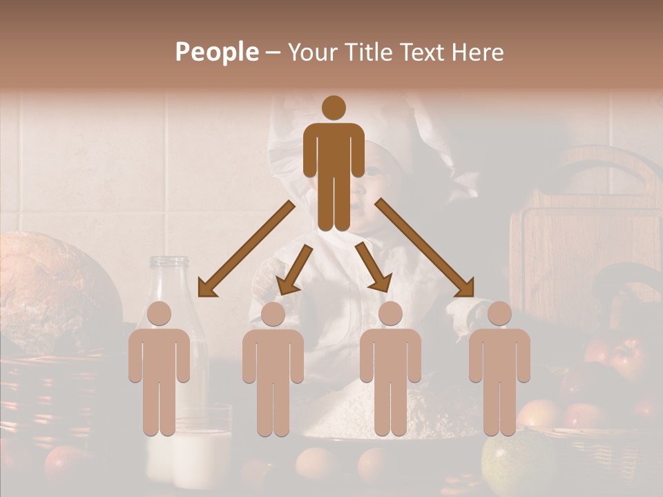 Flour Cute Kid PowerPoint Template