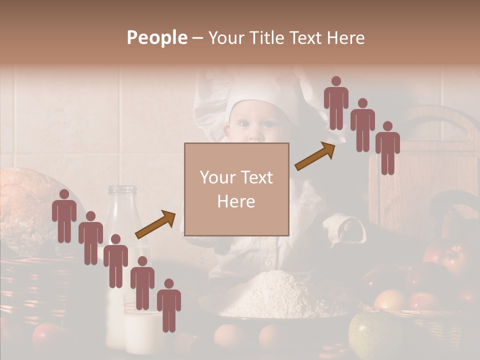 Flour Cute Kid PowerPoint Template