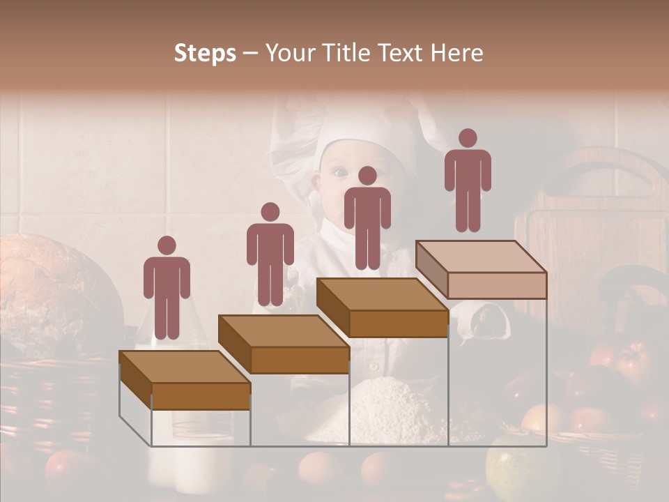 Flour Cute Kid PowerPoint Template