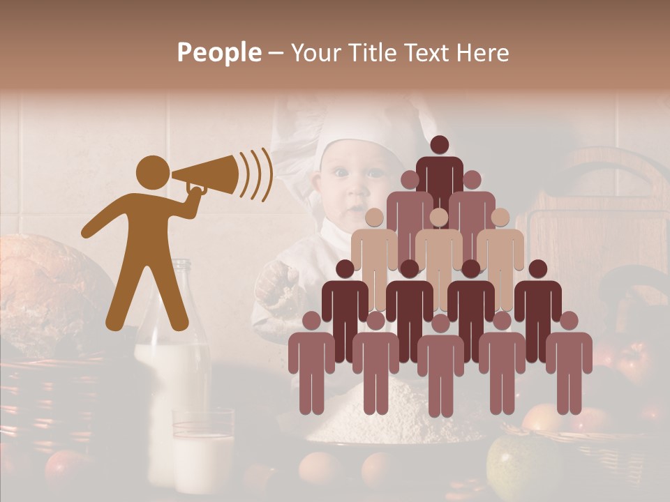 Flour Cute Kid PowerPoint Template