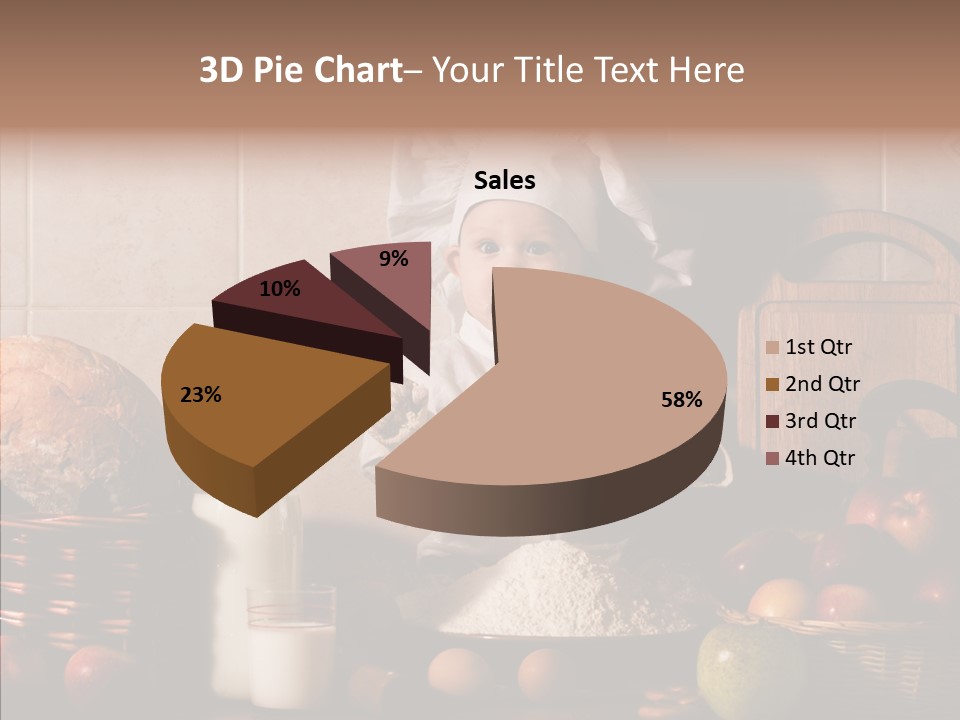 Flour Cute Kid PowerPoint Template