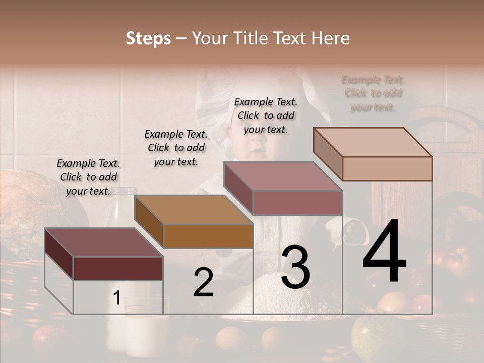 Flour Cute Kid PowerPoint Template