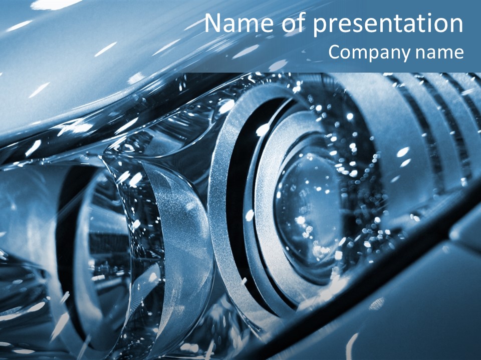 Luxury Sportster Rim PowerPoint Template