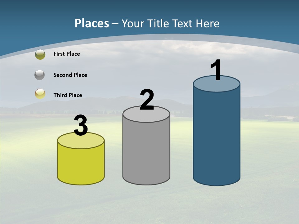 Rain Field Farming PowerPoint Template