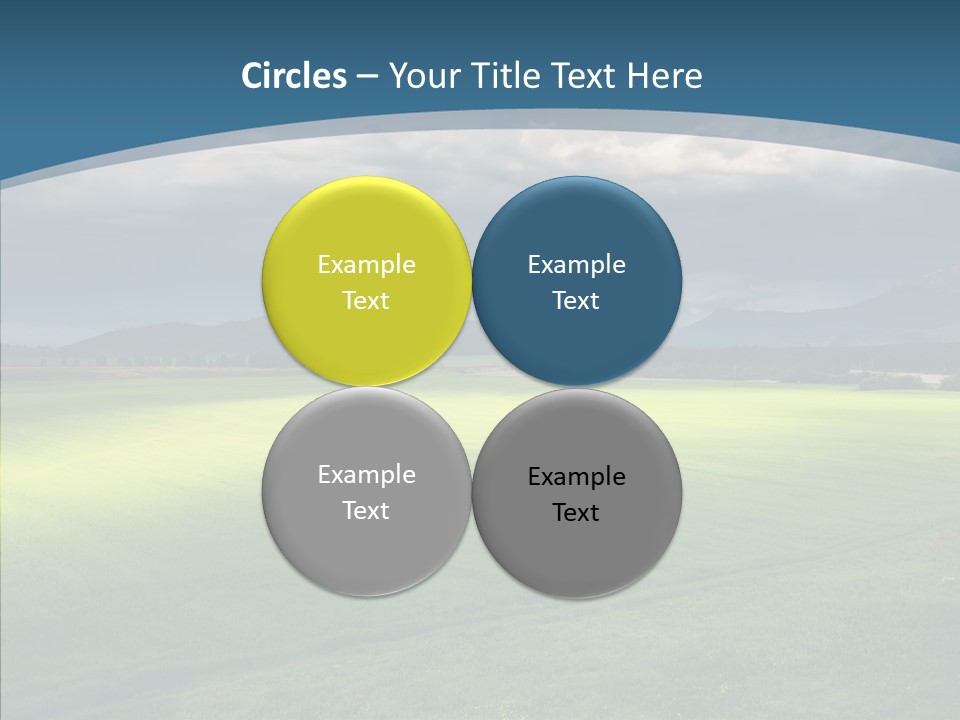 Rain Field Farming PowerPoint Template