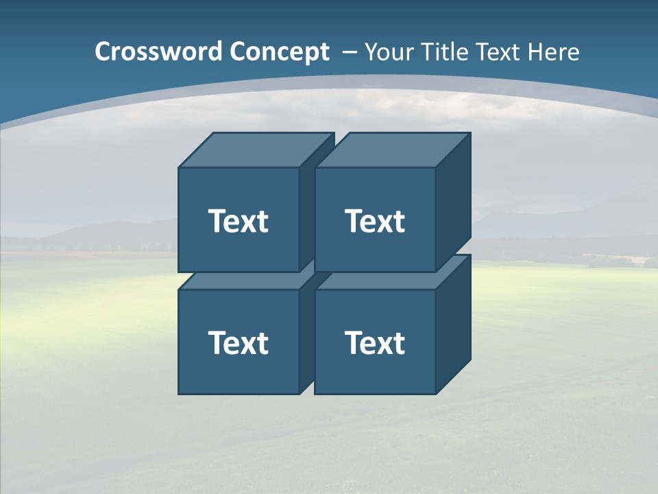 Rain Field Farming PowerPoint Template