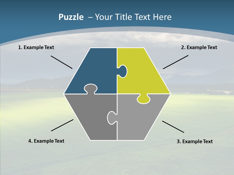 Rain Field Farming PowerPoint Template