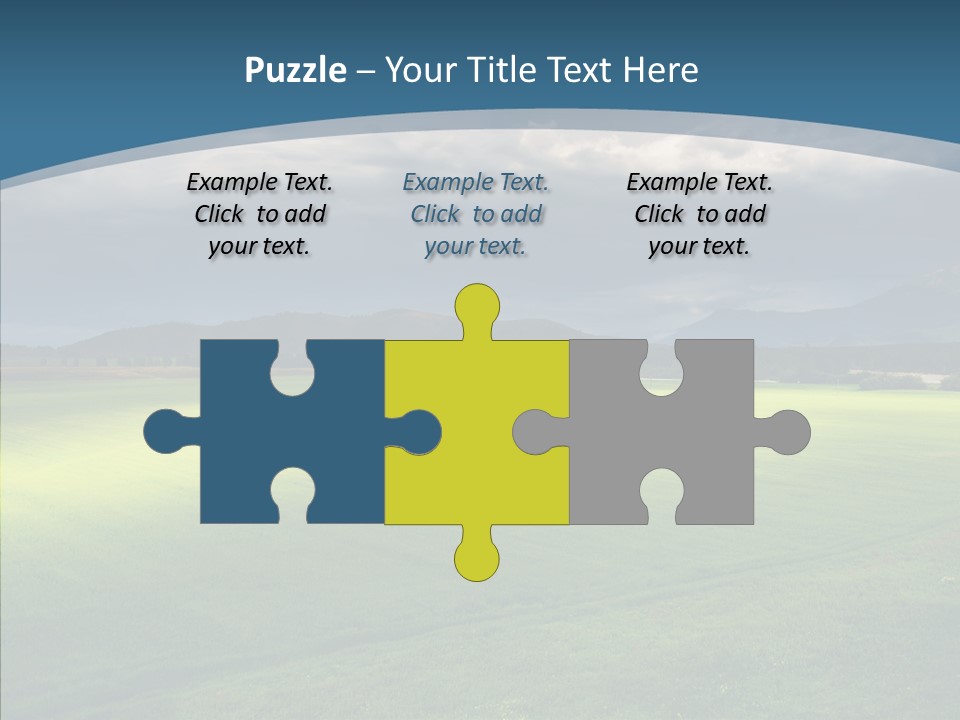 Rain Field Farming PowerPoint Template