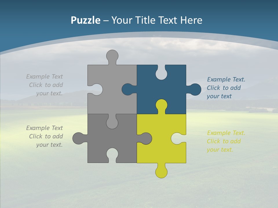Rain Field Farming PowerPoint Template