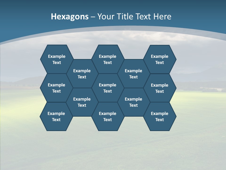 Rain Field Farming PowerPoint Template