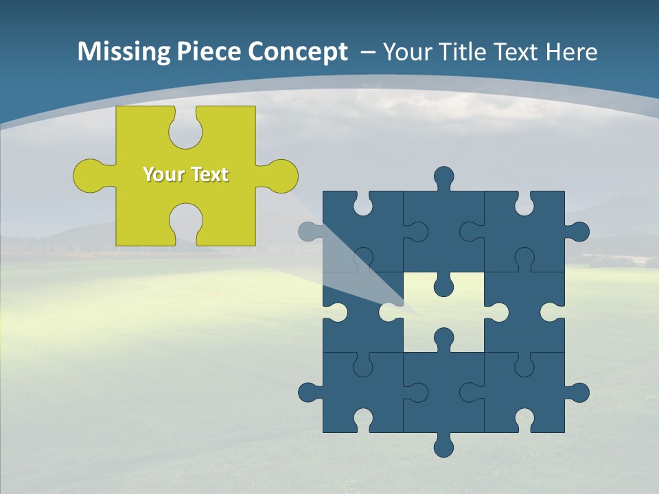 Rain Field Farming PowerPoint Template