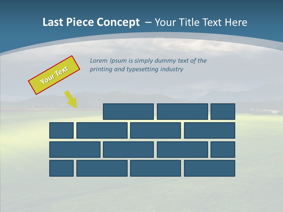 Rain Field Farming PowerPoint Template