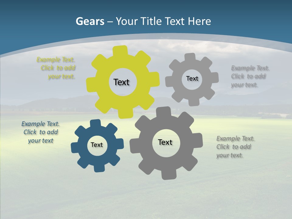 Rain Field Farming PowerPoint Template