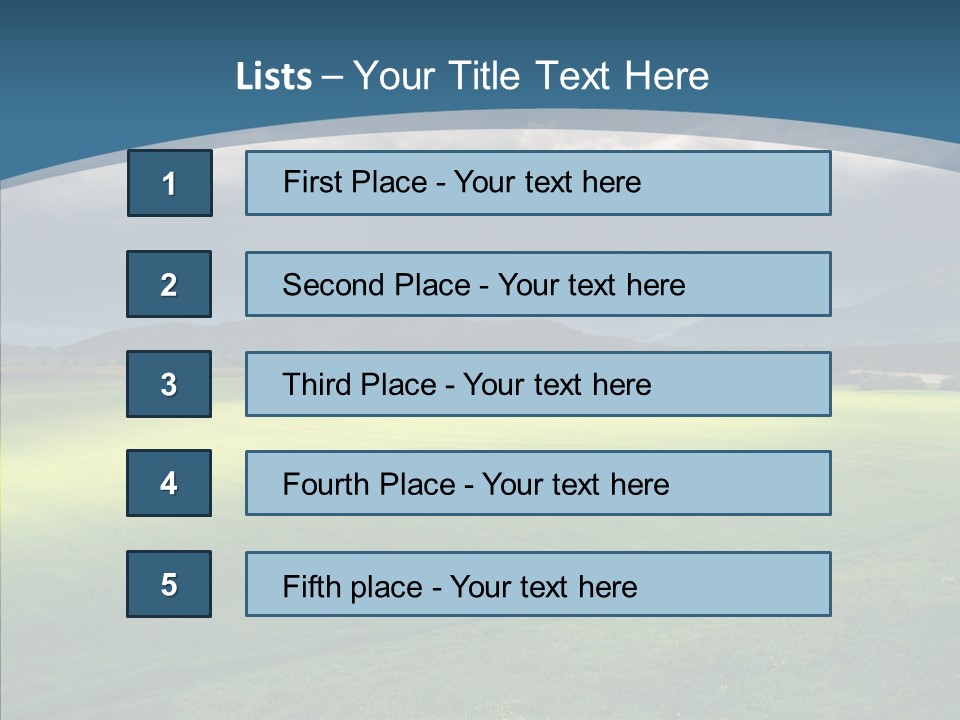 Rain Field Farming PowerPoint Template