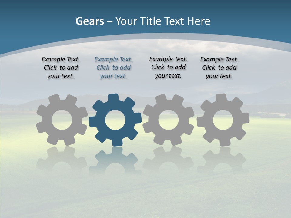 Rain Field Farming PowerPoint Template