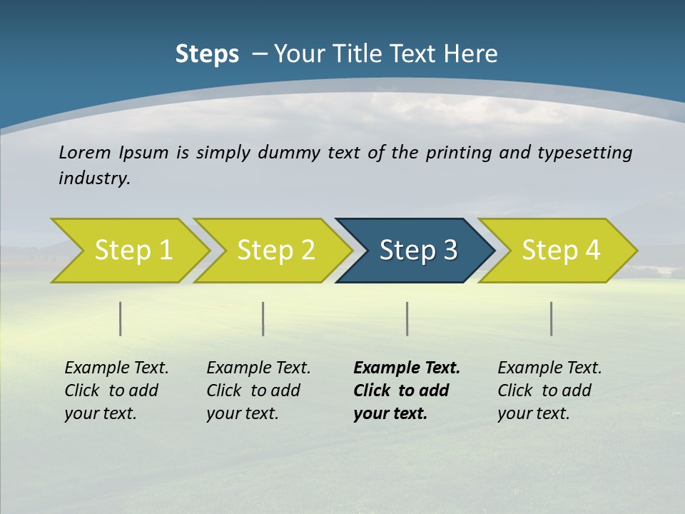 Rain Field Farming PowerPoint Template