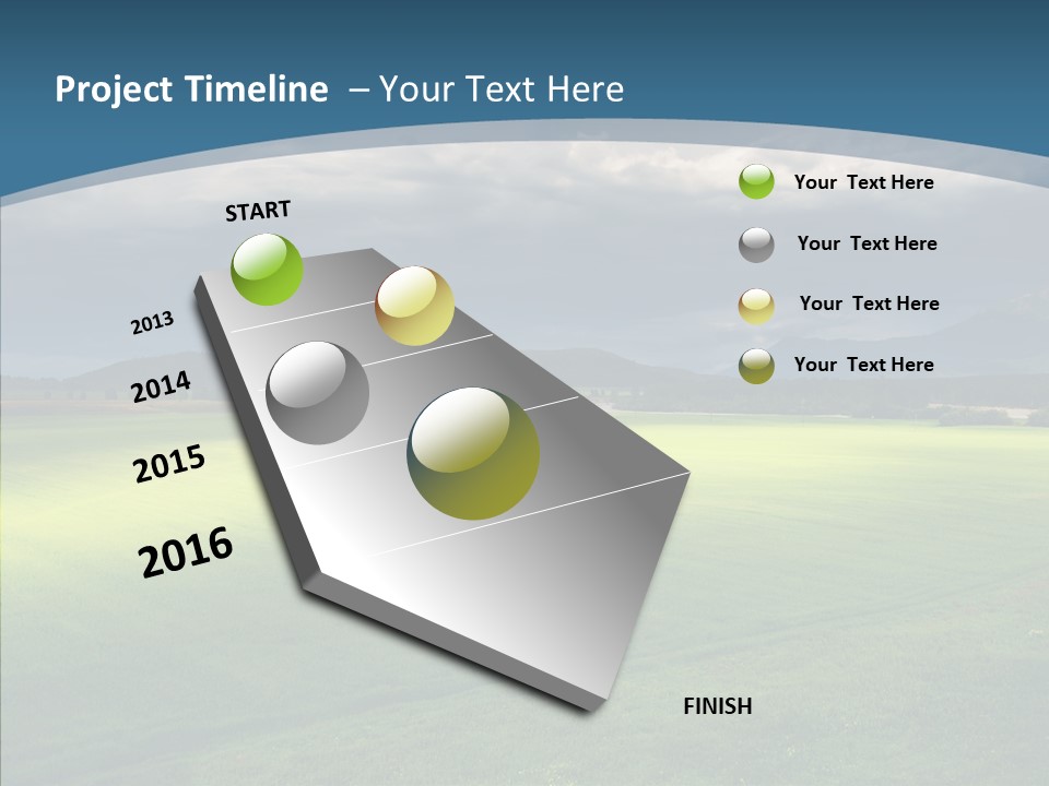 Rain Field Farming PowerPoint Template