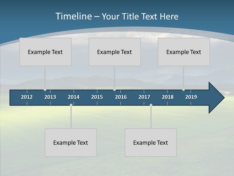 Rain Field Farming PowerPoint Template