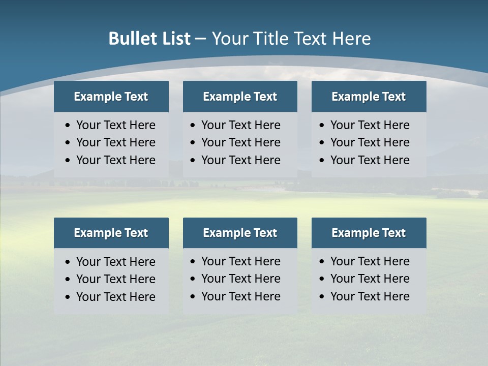 Rain Field Farming PowerPoint Template