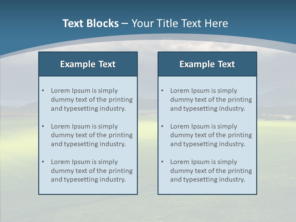 Rain Field Farming PowerPoint Template