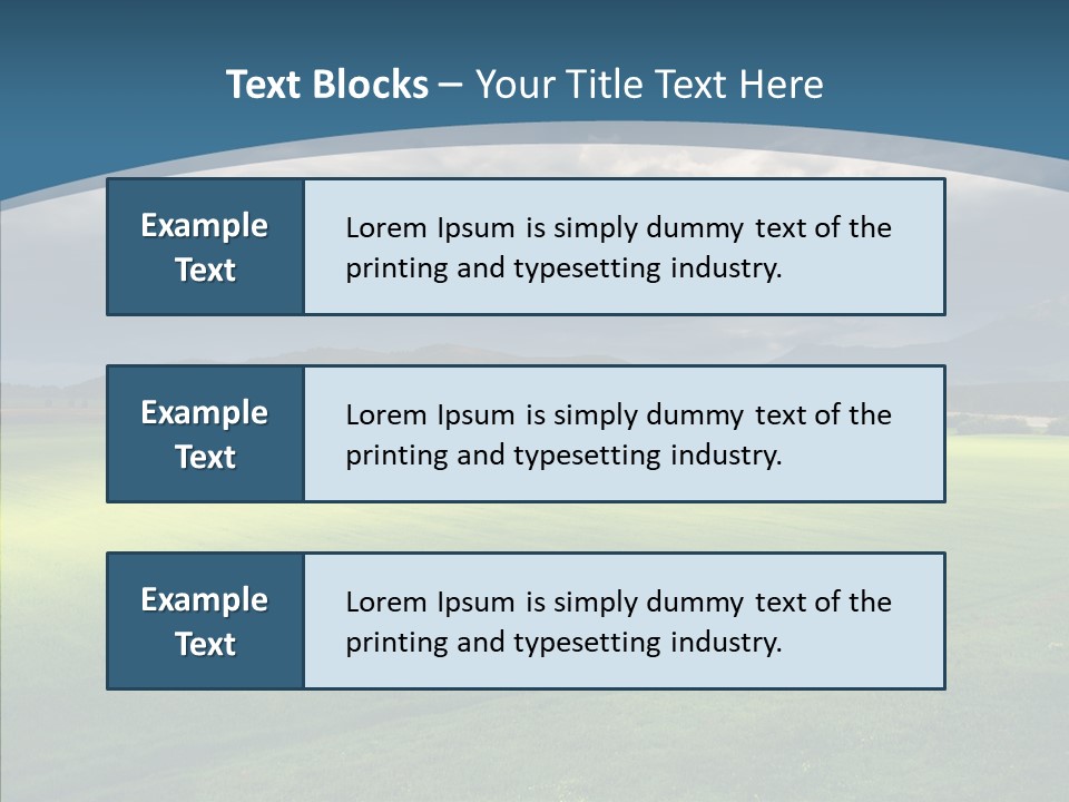 Rain Field Farming PowerPoint Template