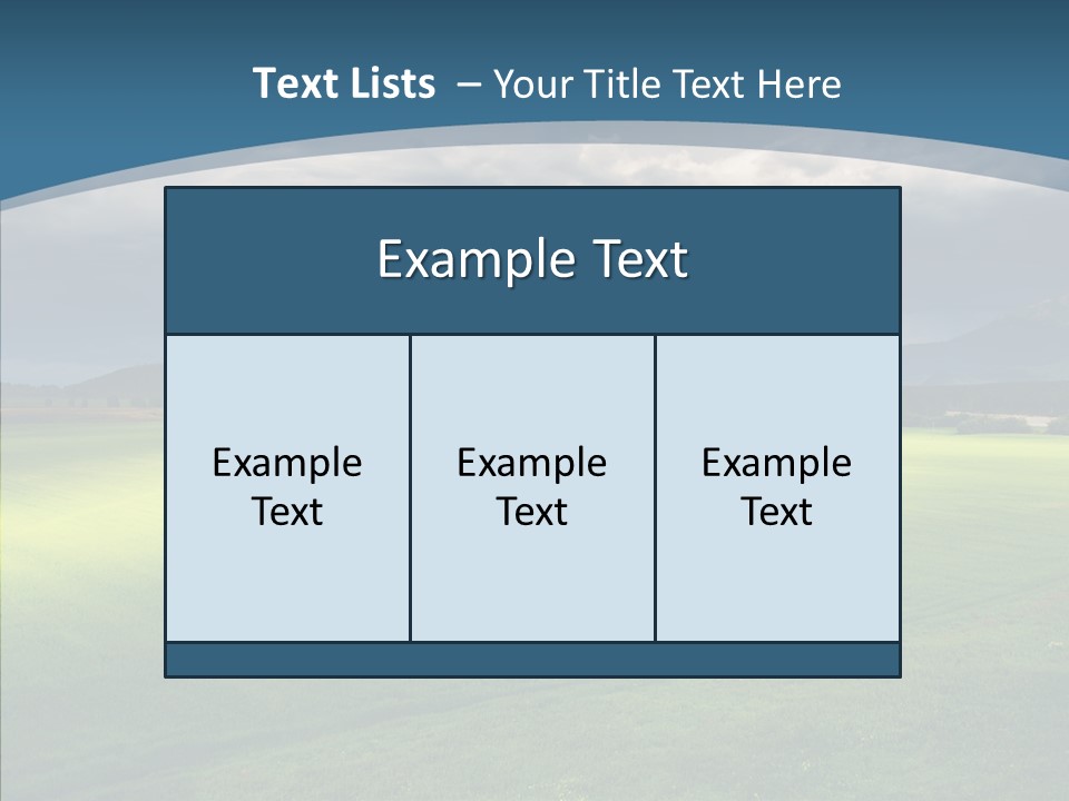 Rain Field Farming PowerPoint Template