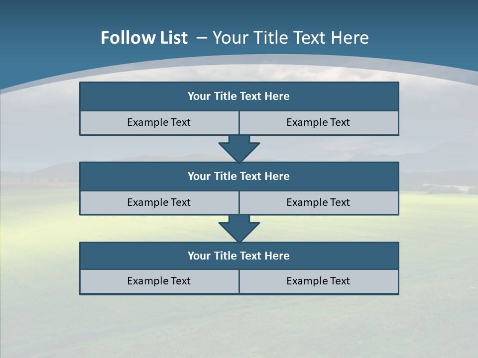 Rain Field Farming PowerPoint Template