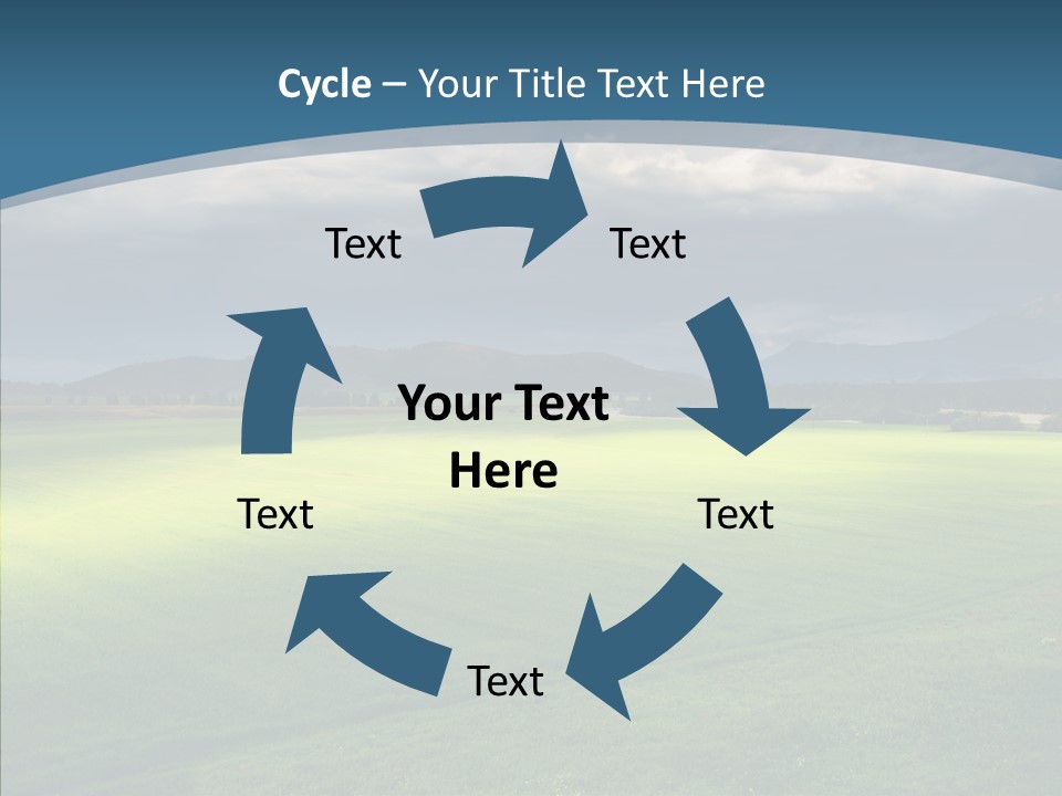 Rain Field Farming PowerPoint Template