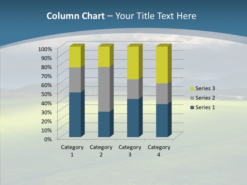 Rain Field Farming PowerPoint Template