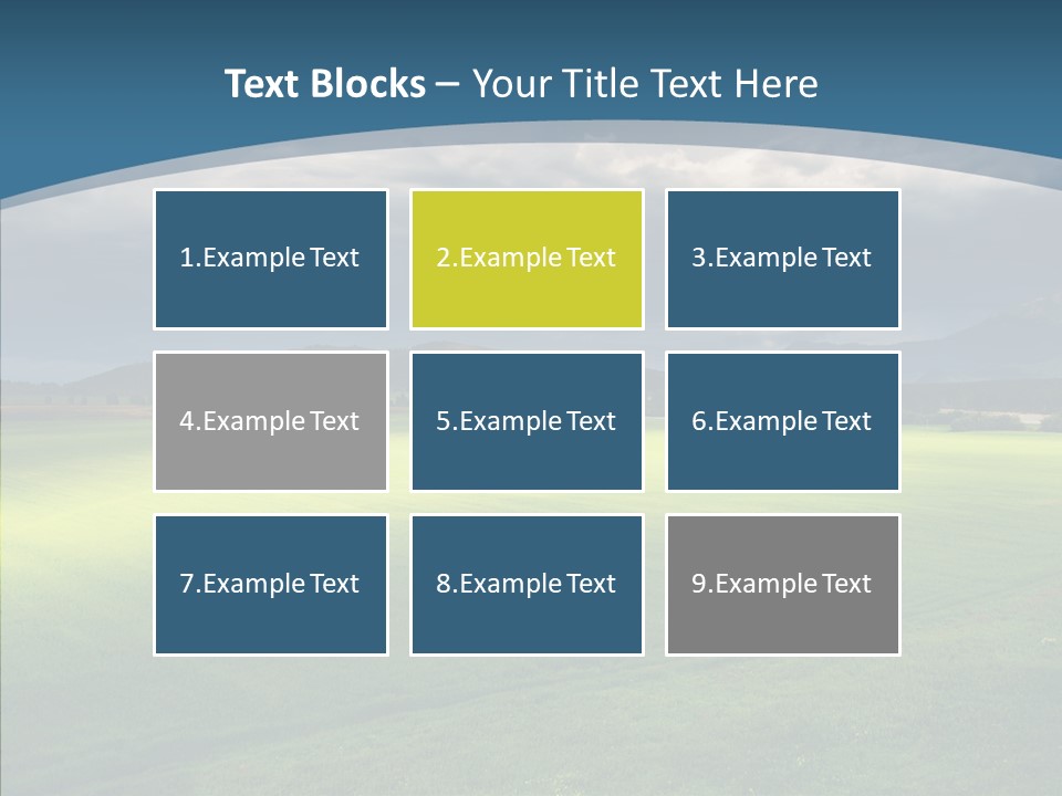 Rain Field Farming PowerPoint Template