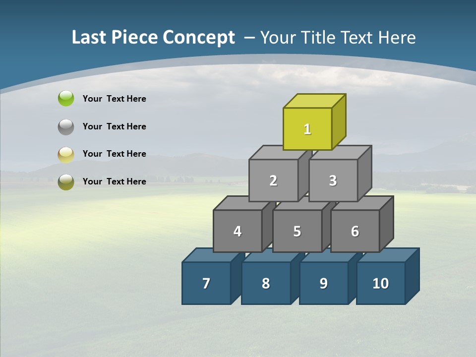 Rain Field Farming PowerPoint Template
