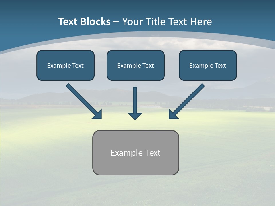 Rain Field Farming PowerPoint Template