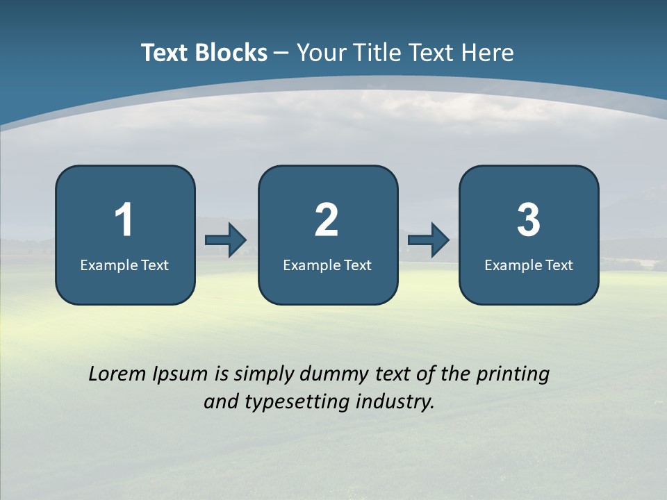 Rain Field Farming PowerPoint Template