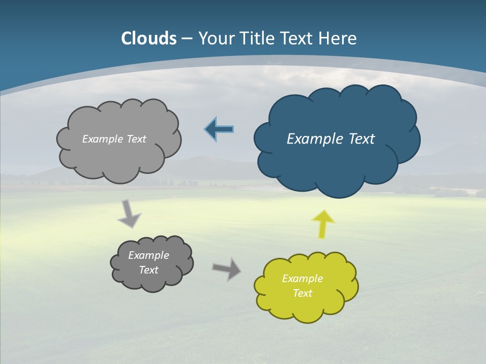 Rain Field Farming PowerPoint Template