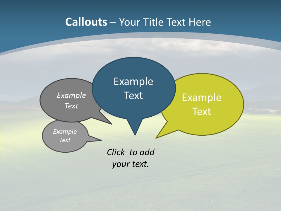 Rain Field Farming PowerPoint Template